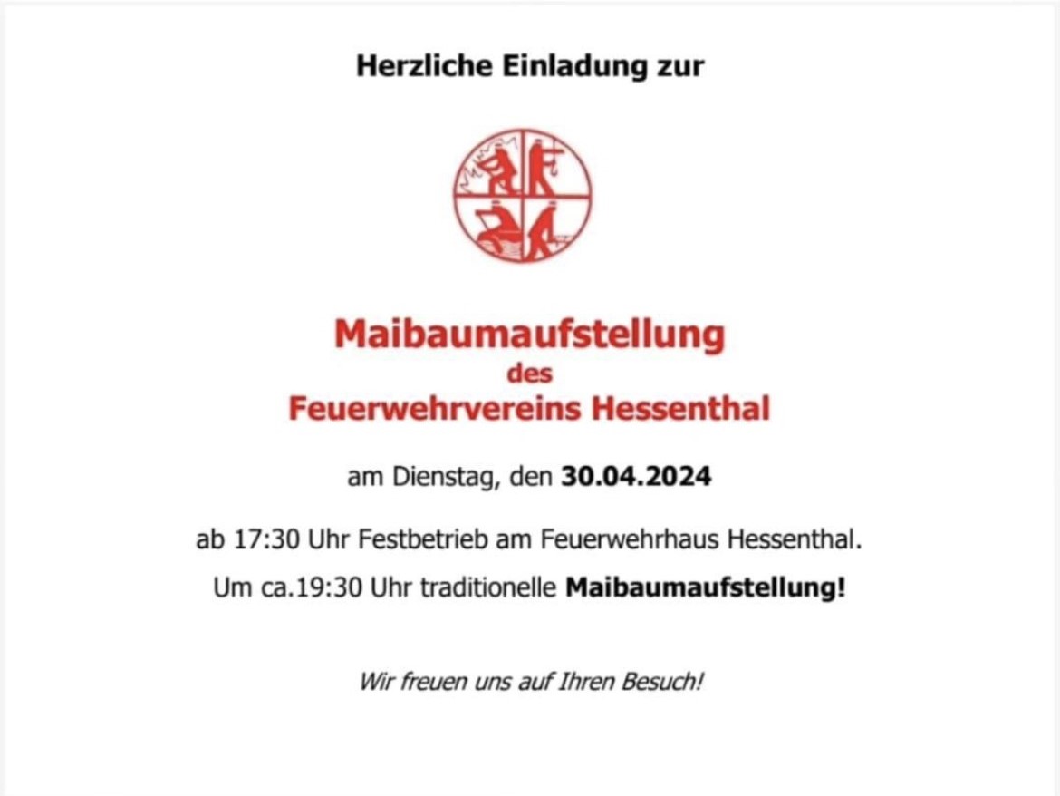 240428 Einladung Maibaumstellen Hessenthal
