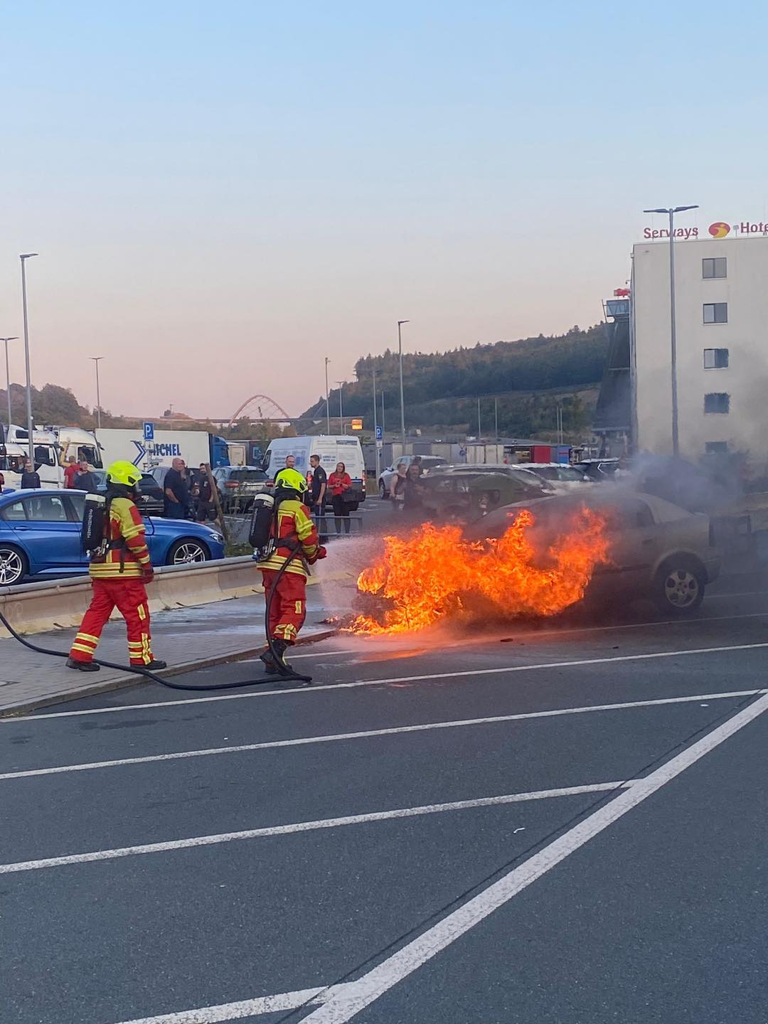 20240919 Brand BAB A 3 Weibersbrunn Rastanlage Rohrbrunn 1