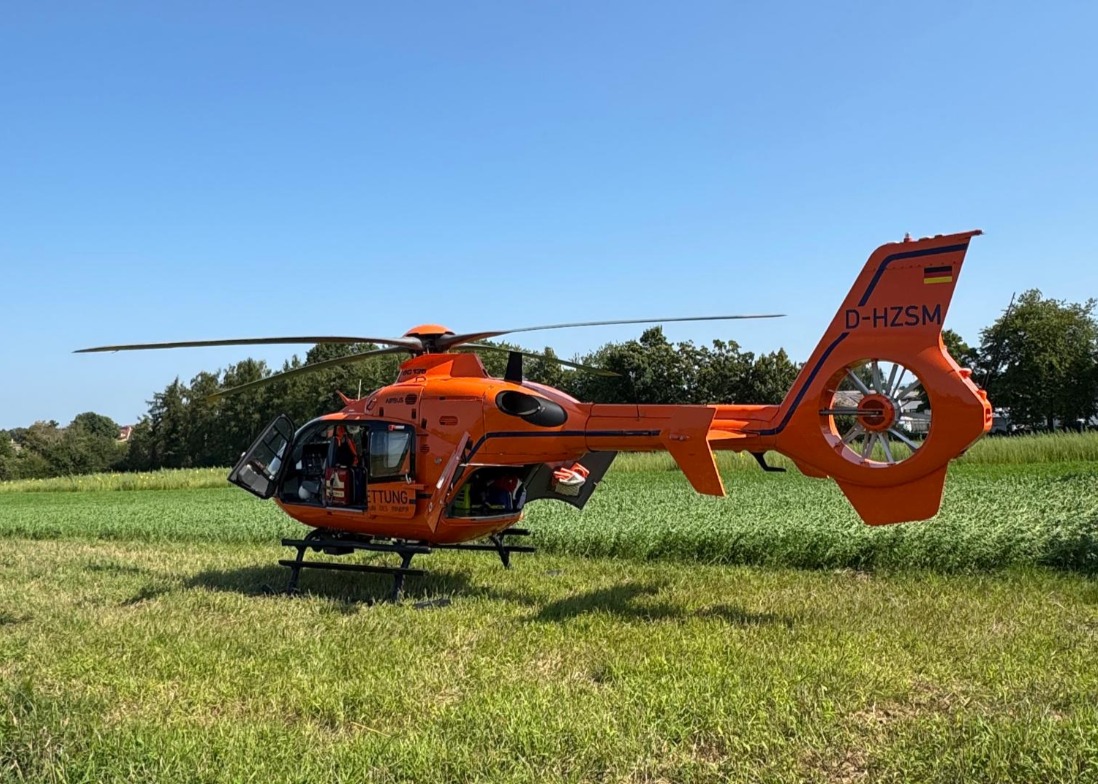 20250812 Rettungshubschrauberlandung Großostheim 1