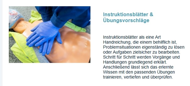 Wissenstest Instruktionsblätter