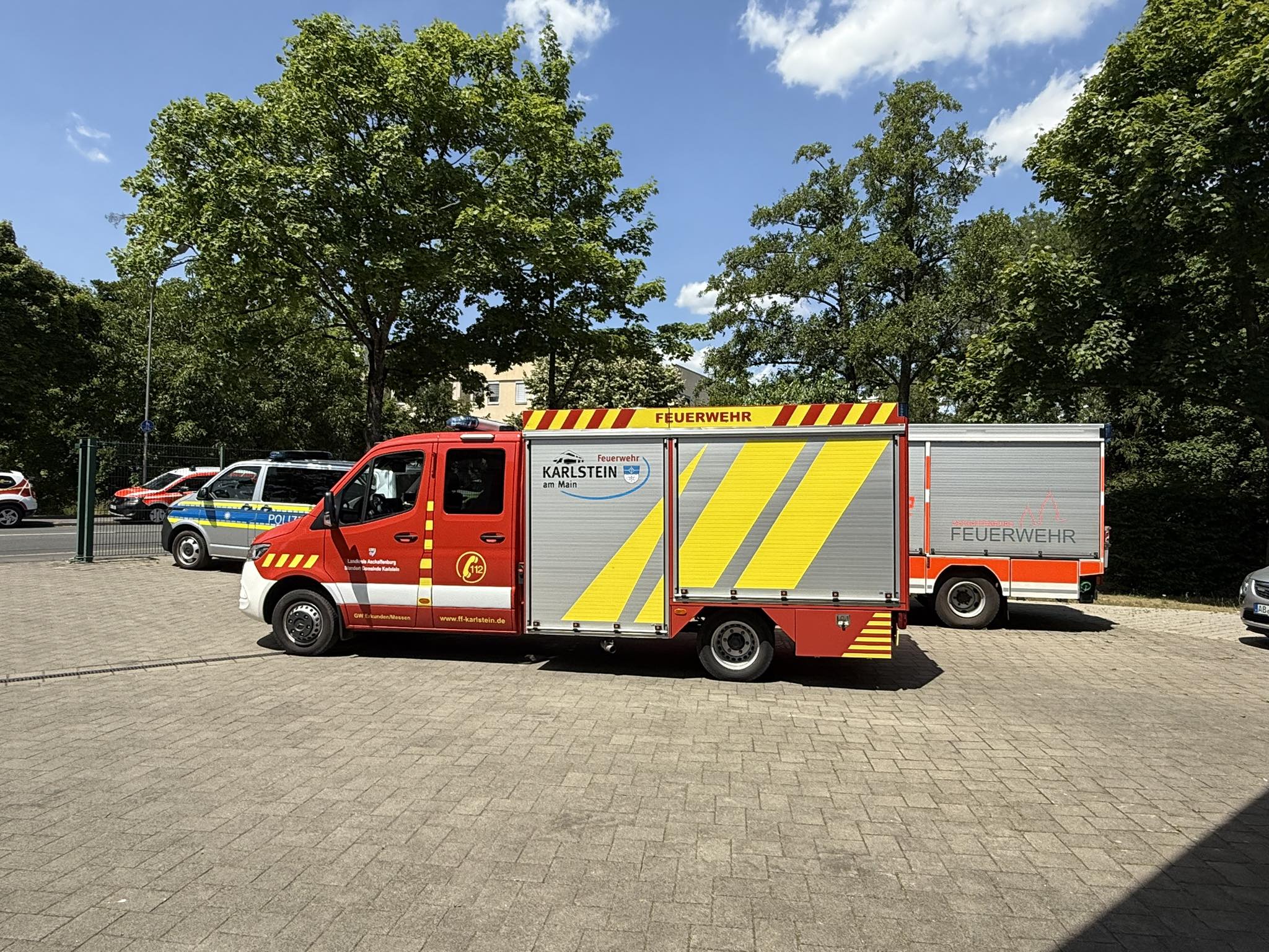 20250625 Nachbarliche Hilfe der FF Karlstein bei Vermisstensuche in Aschaffenburg 1
