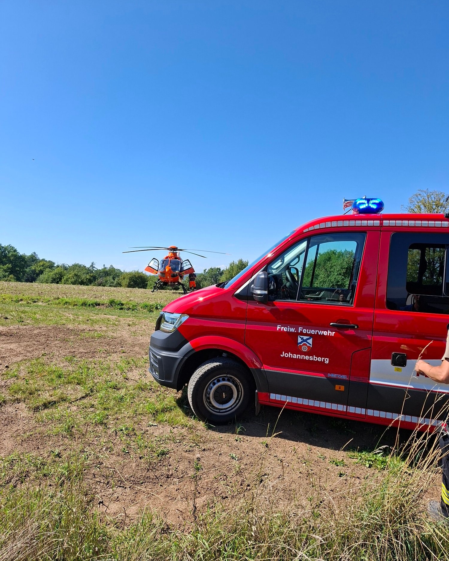 20250809 Rettungshubschrauberlandung Johannesberg Breunsberg 2
