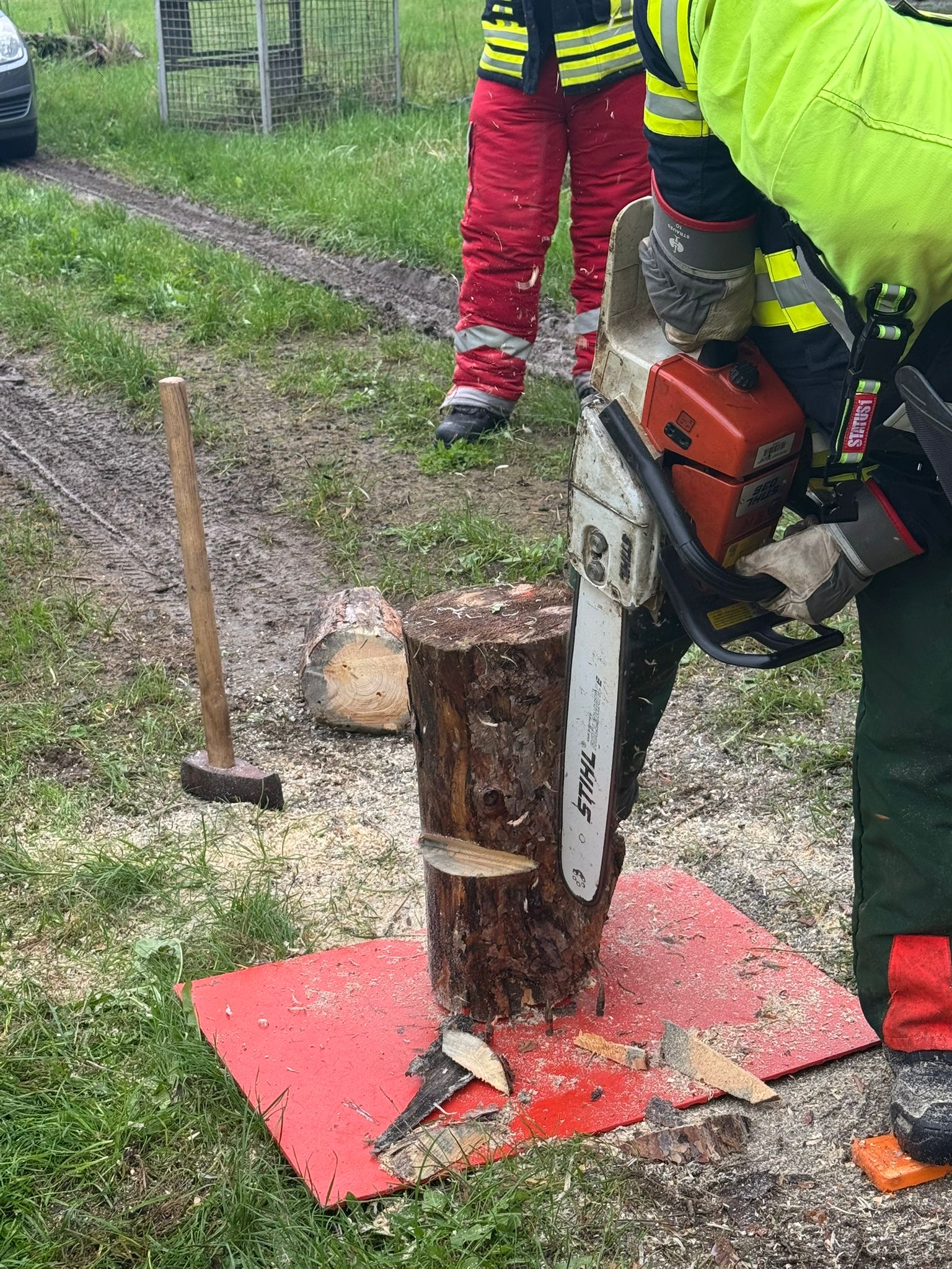 20251007 Ausbildung Feuerwehr Motorsägenführer Modul A in Gunzenbach 1