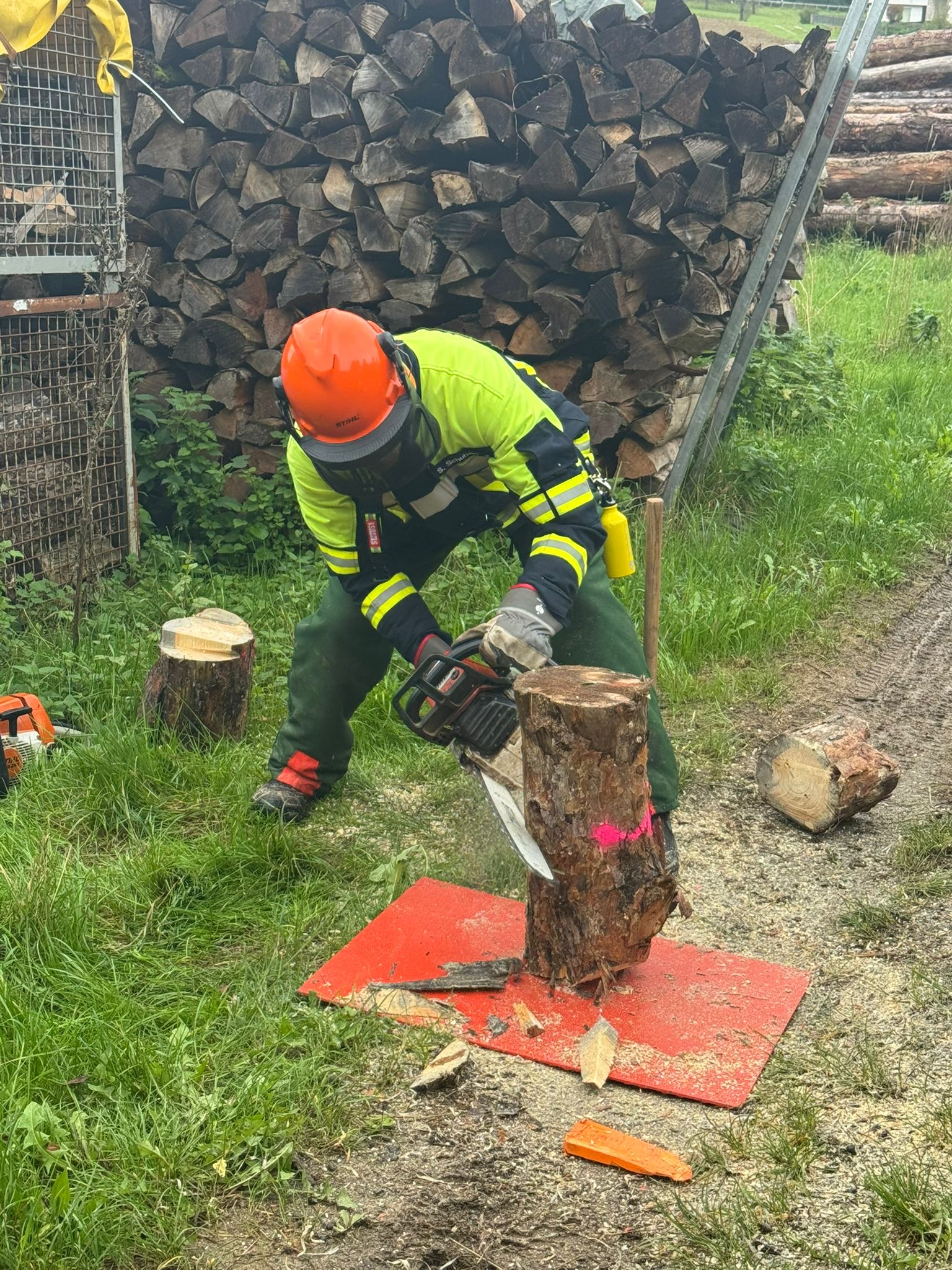 20251007 Ausbildung Feuerwehr Motorsägenführer Modul A in Gunzenbach 5