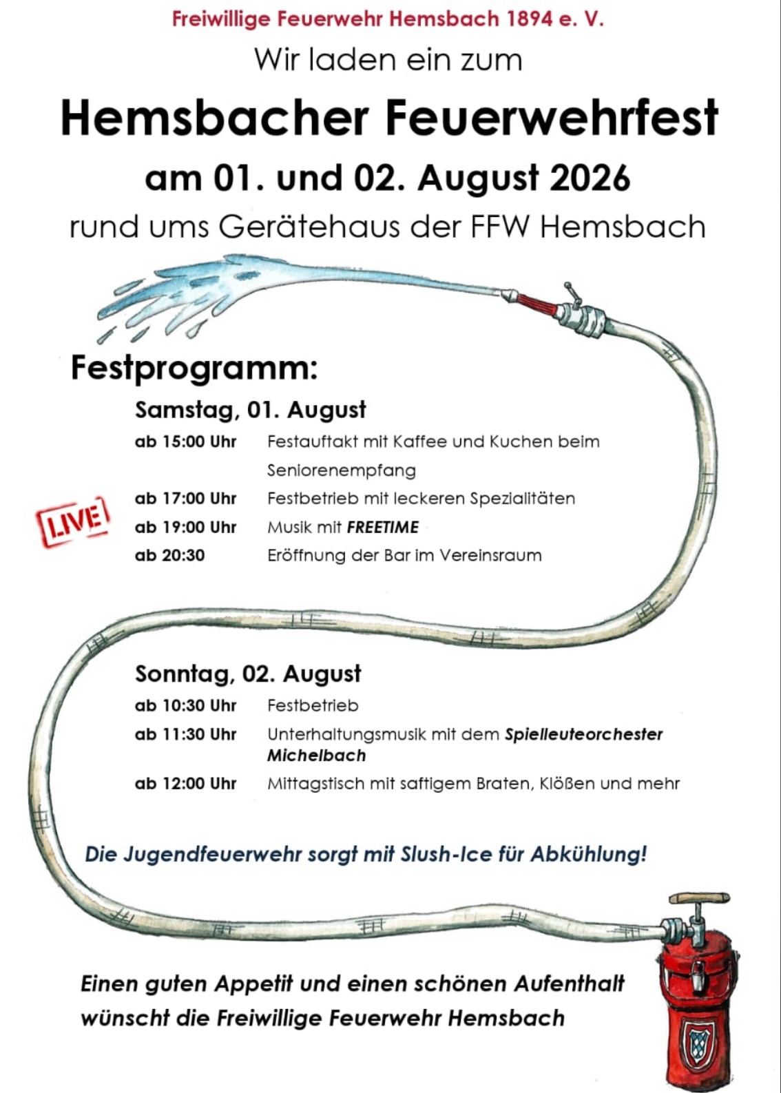 2026 Feuerwehrfest Hemsbach