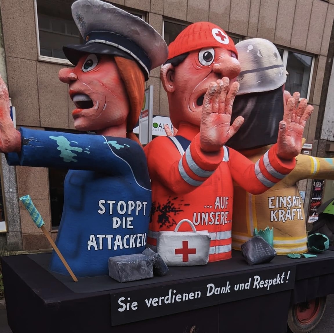 Keine Gewalt gegen Einsatzkräfte Fasching