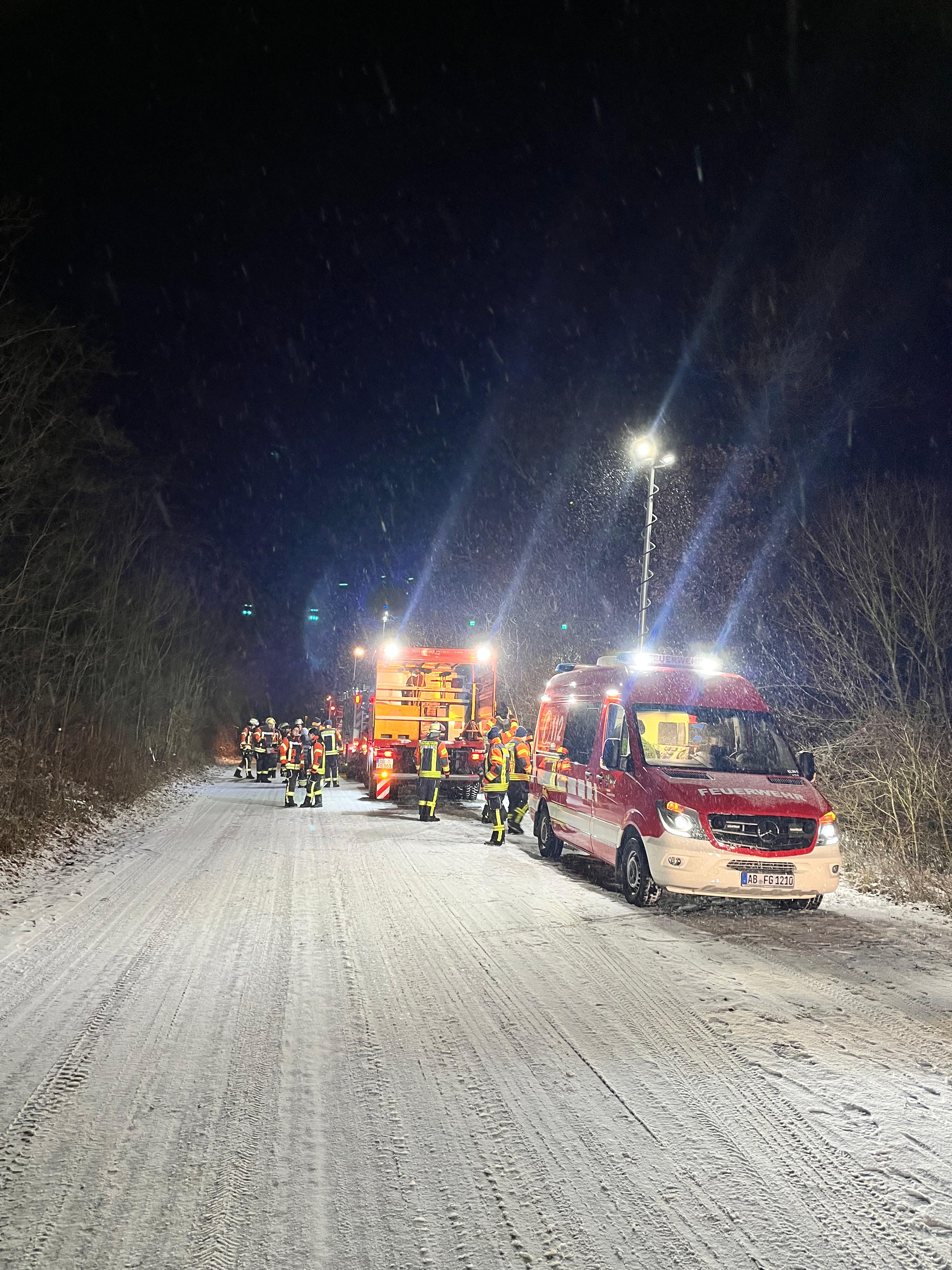 20260108 FF Großostheim Übung Eisrettung Sonneck See 1