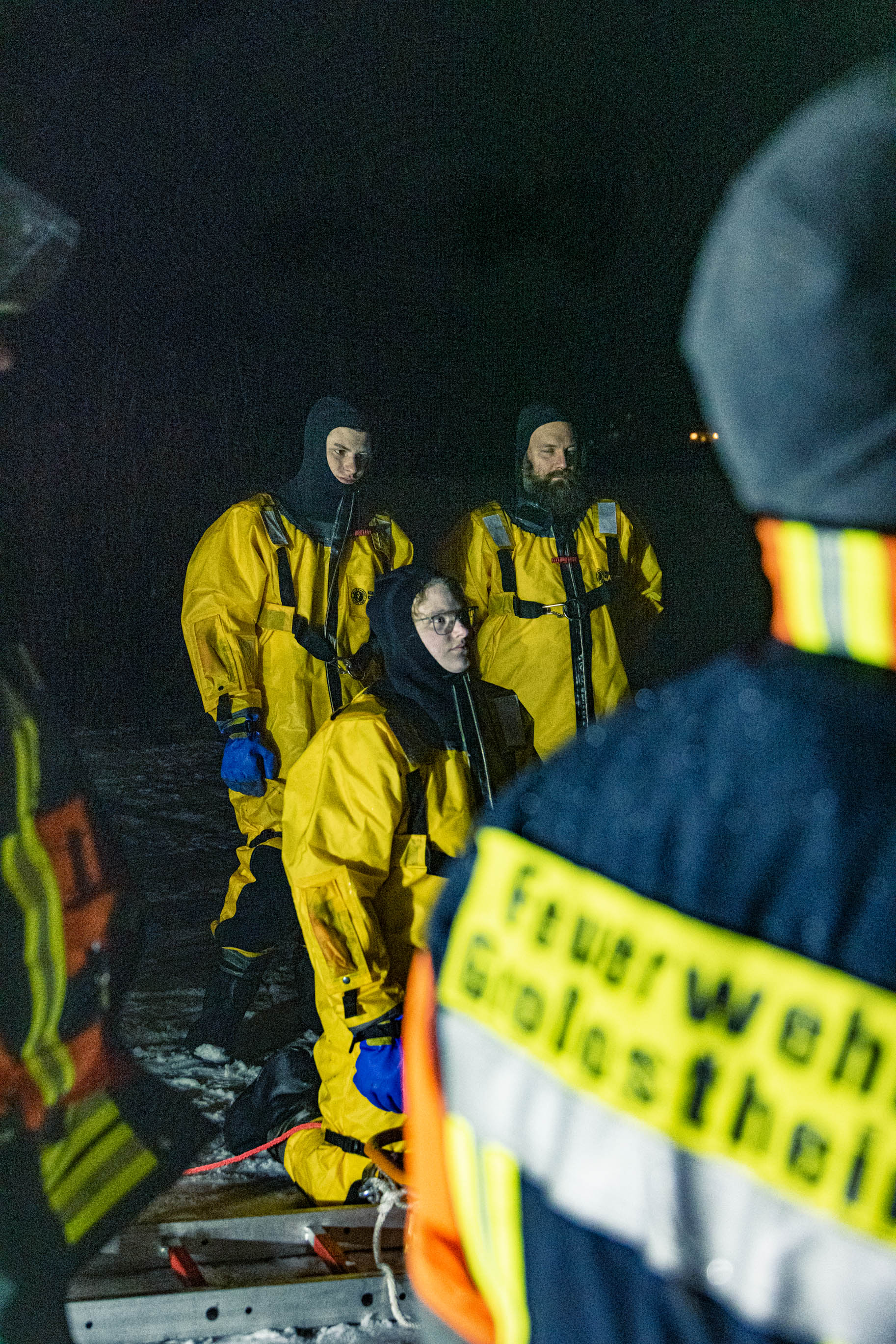 20260108 FF Großostheim Übung Eisrettung Sonneck See 1