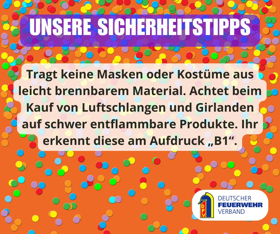 Sicherheitstipps zur Faschingszeit 2