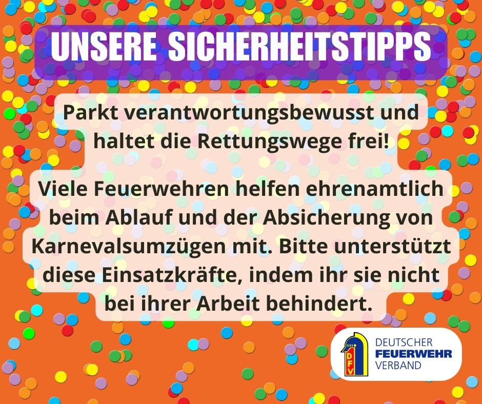 Sicherheitstipps zur Faschingszeit 9