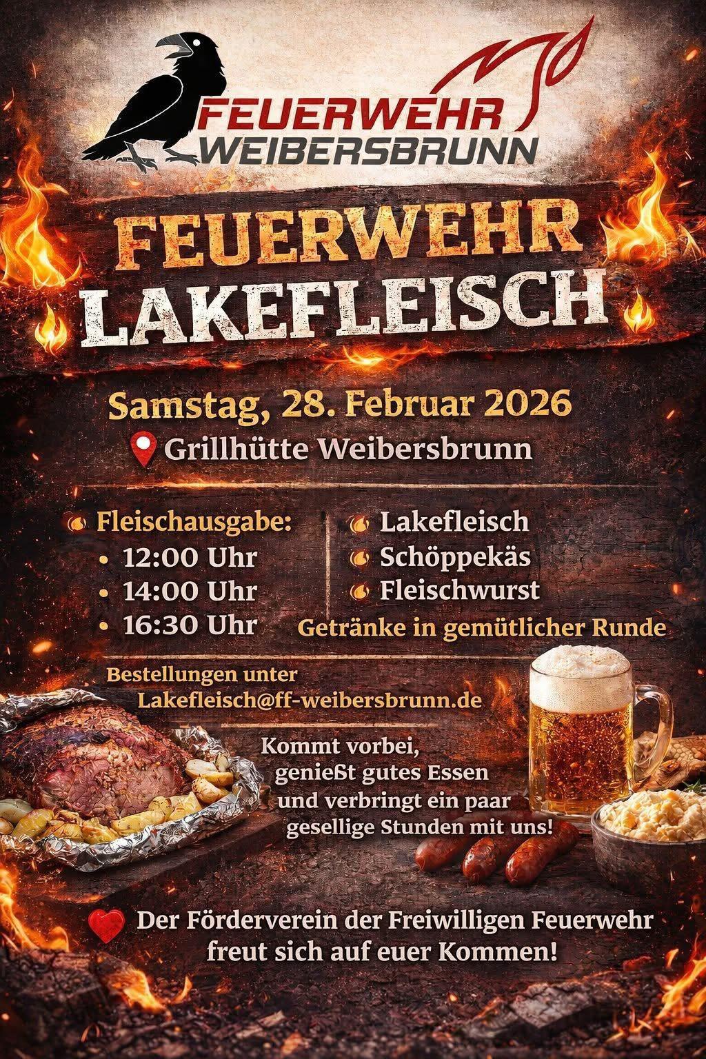 Lakefleischessen Weibersbrunn 2026