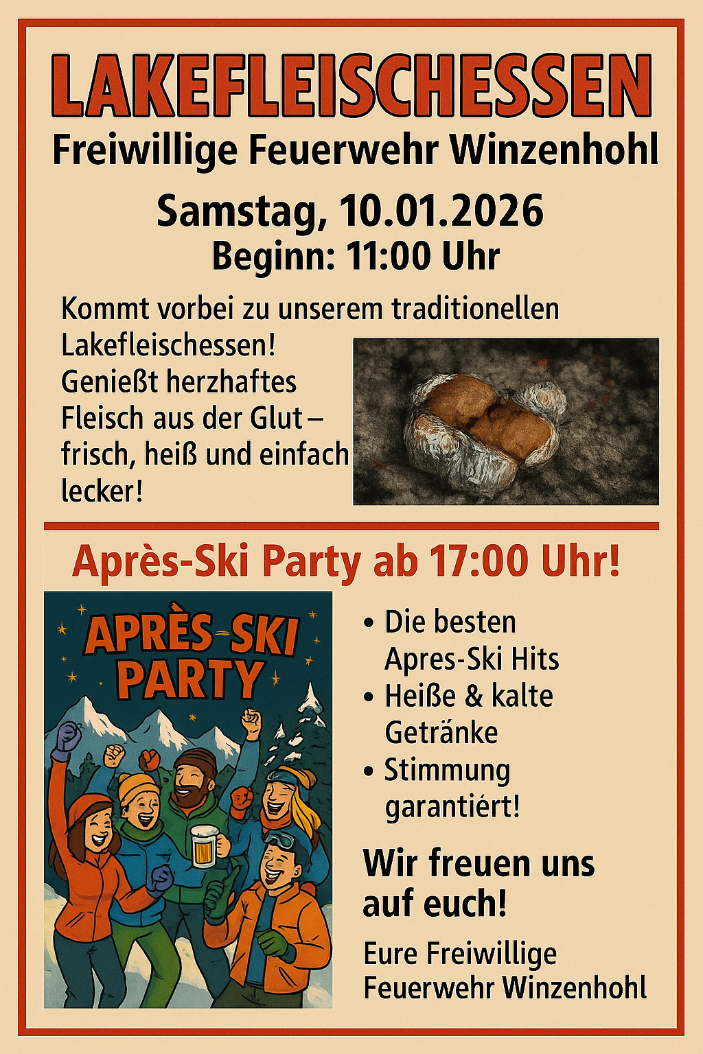 Lakefleischessen Winzenhohl 2026