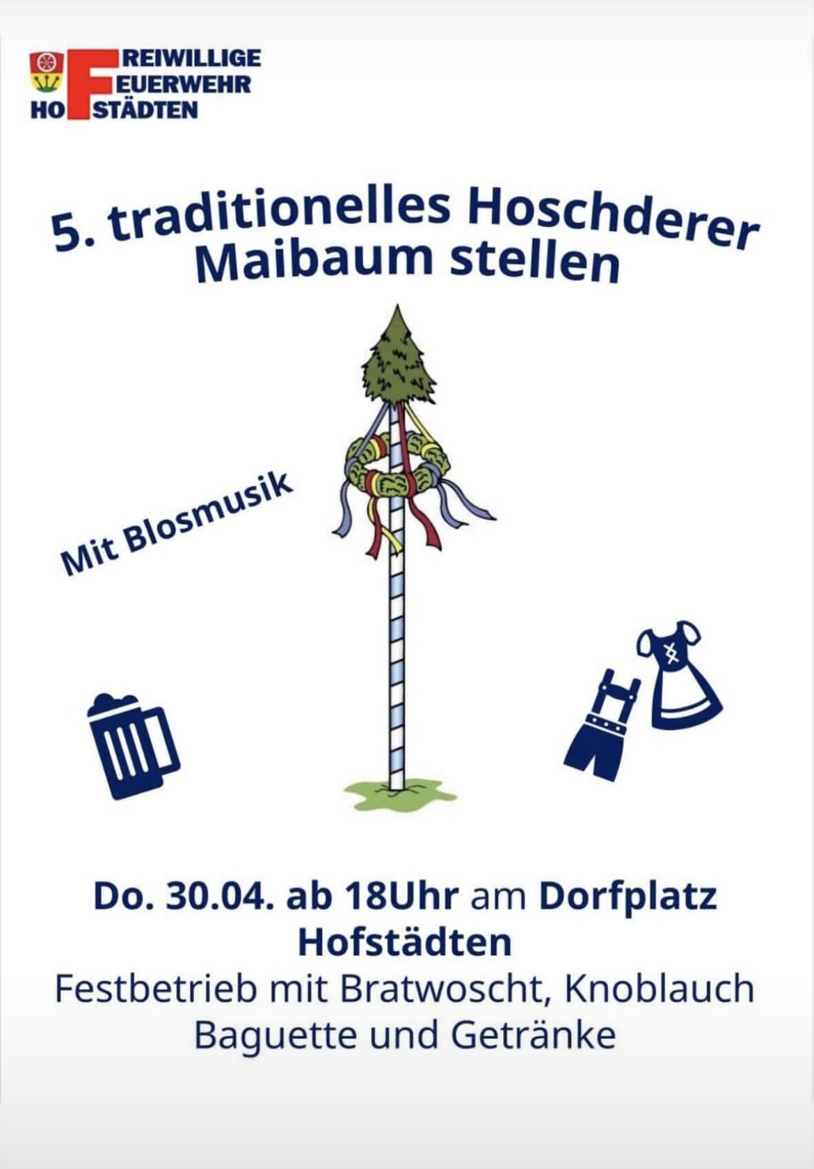 Maibaumstellen Hofstädten
