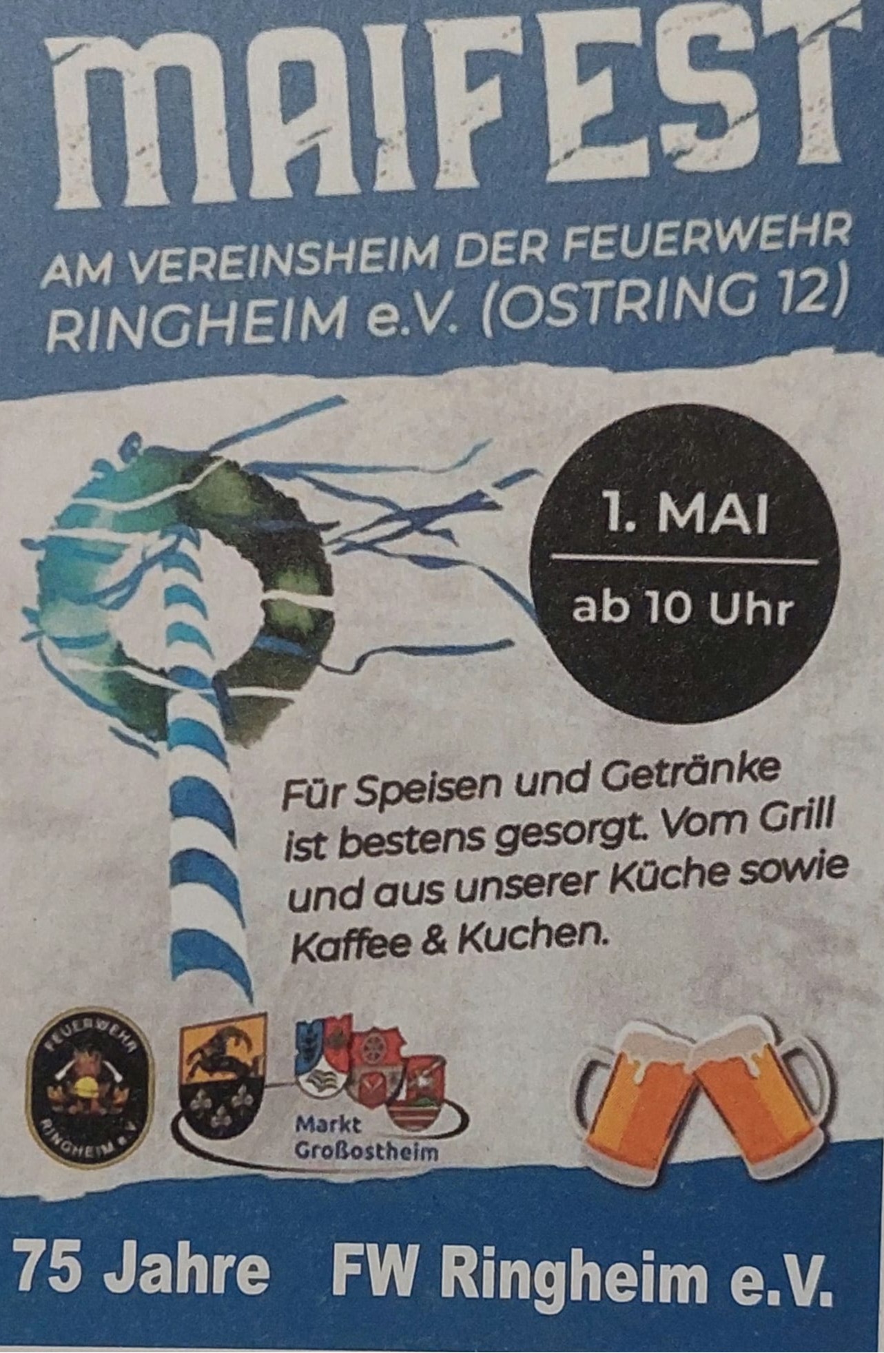 Maifest und 75 Jahre FF Ringheim