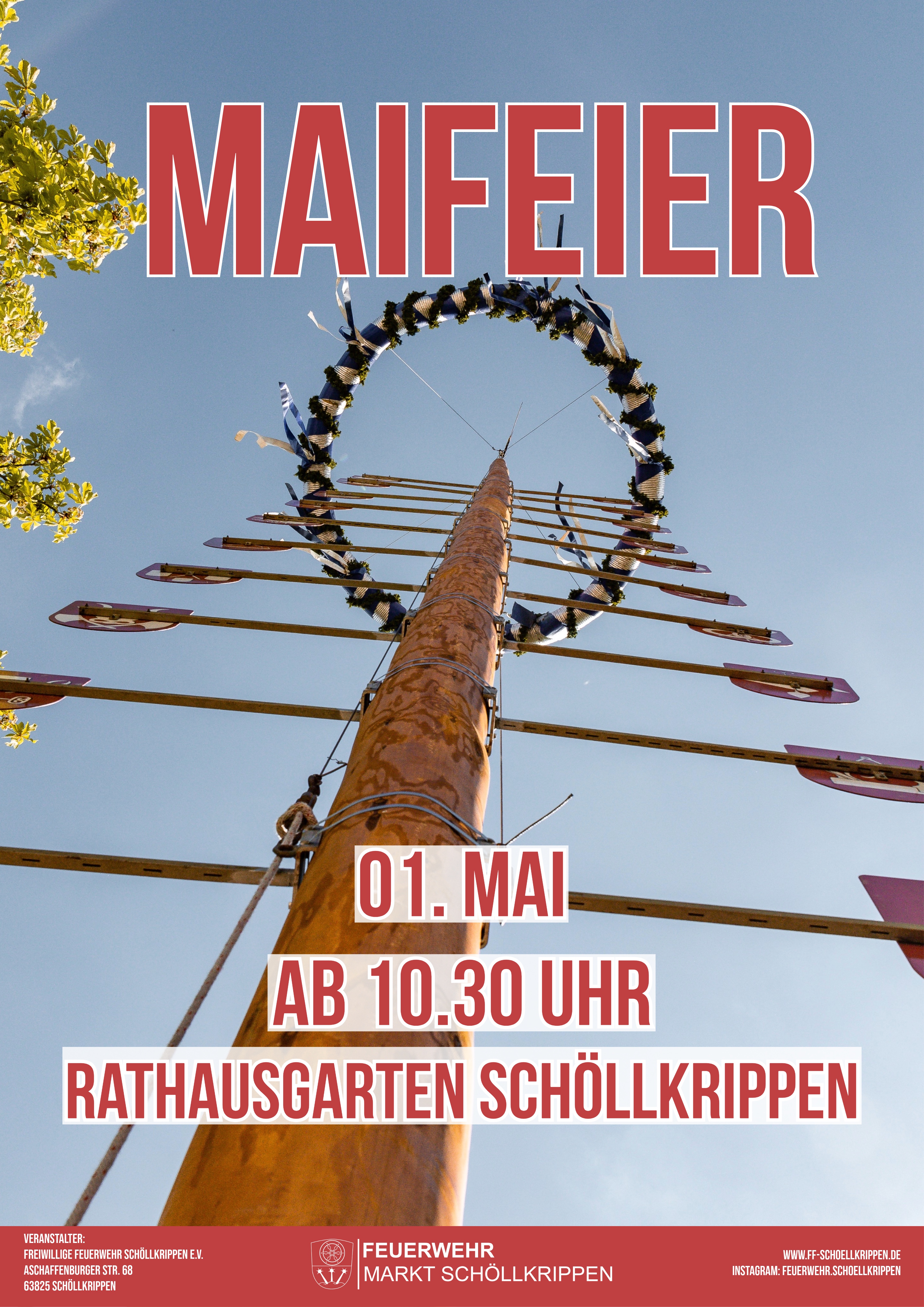Plakat Maifeier Schoellkrippen