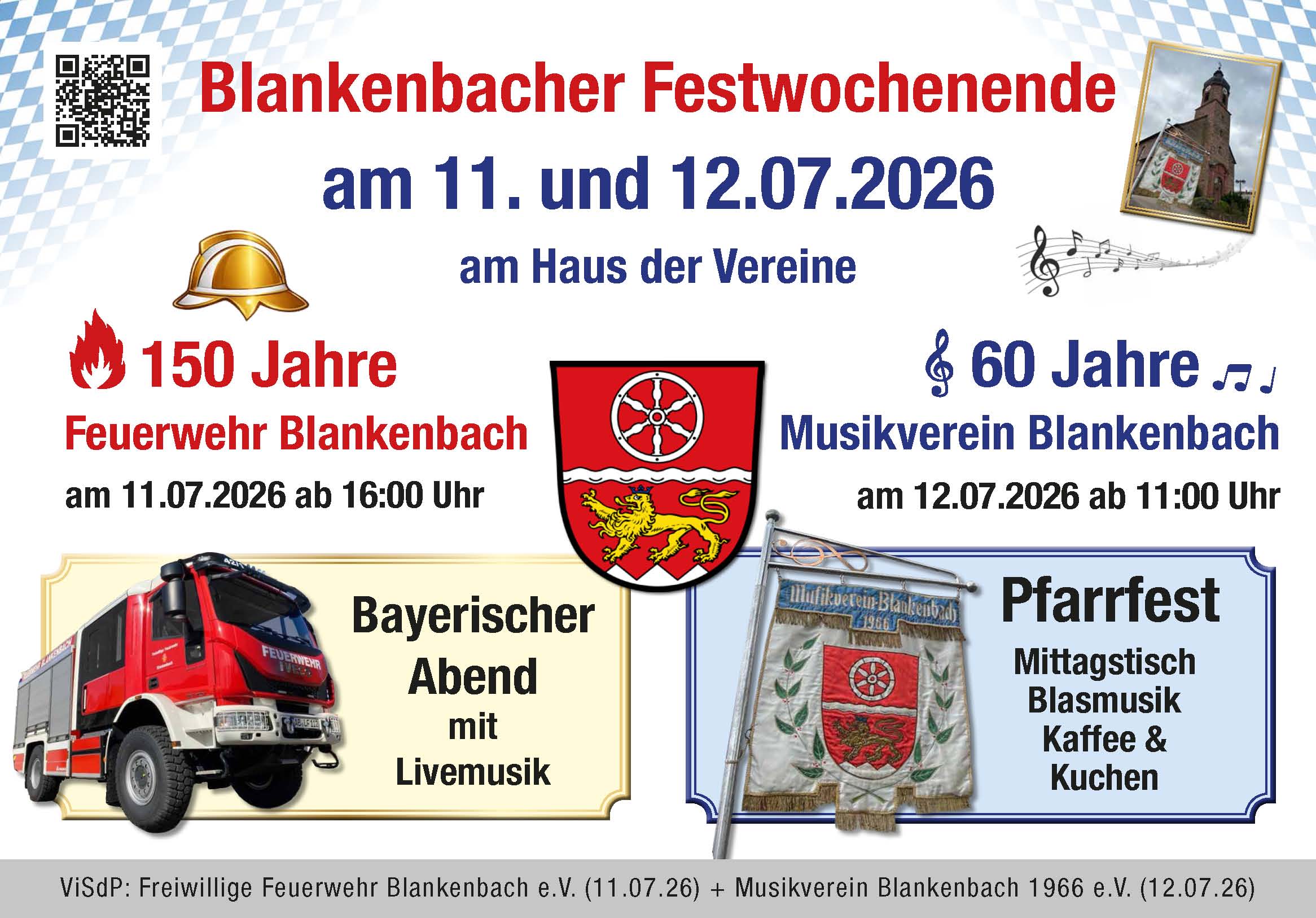 Plakat Festwochenende Blankenbach