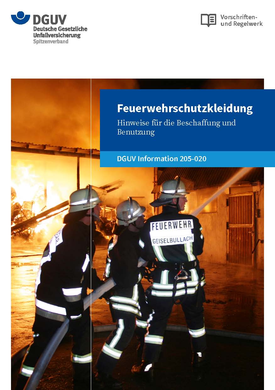 Seite 1 aus DGUV Information 205 020 Feuerwehrschutzkleidung
