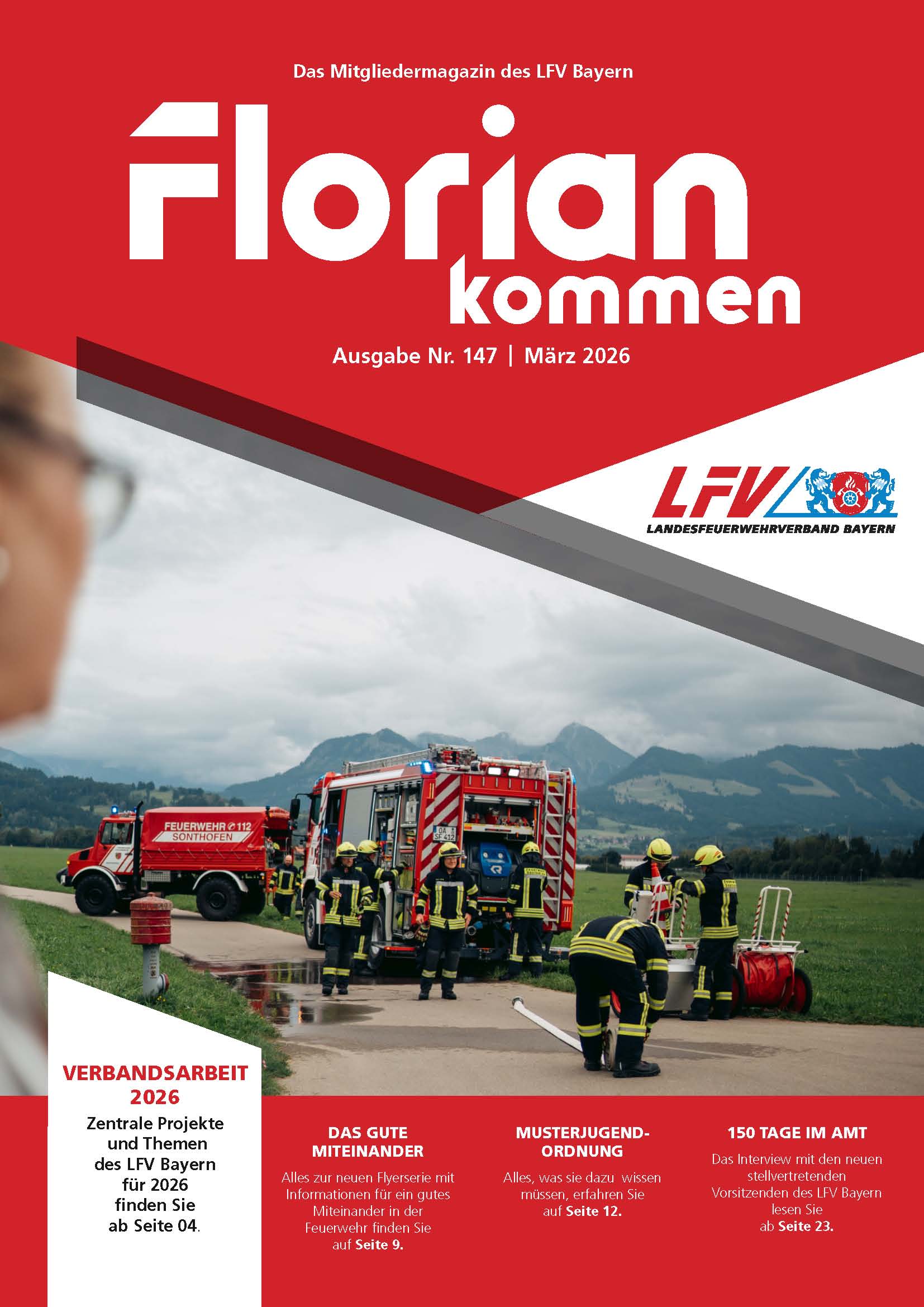Seite 1 aus LFV Bayern Florian kommen Ausgabe Nr 147 aus 03 2026