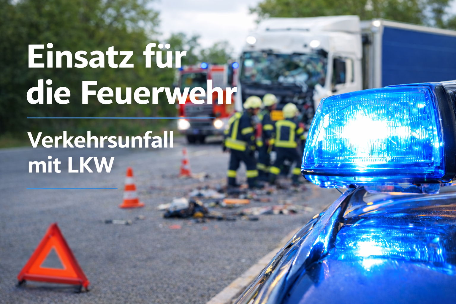 Verkehrsunfall mit LKW Tag