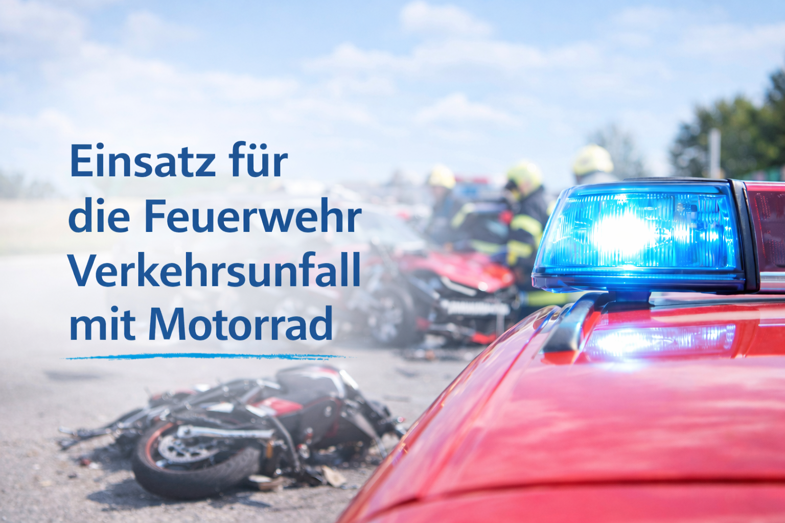 Verkehrsunfall mit Motorrad Tag